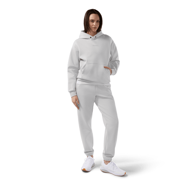Women's Light Grey Hoodie x Jogger Elements Full On Body Bundle.