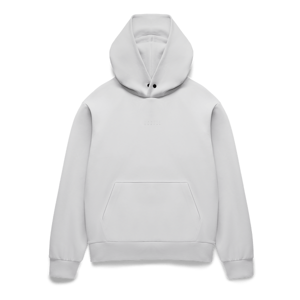 Women's Light Grey Elements Hoodie Flat Lay Angle.