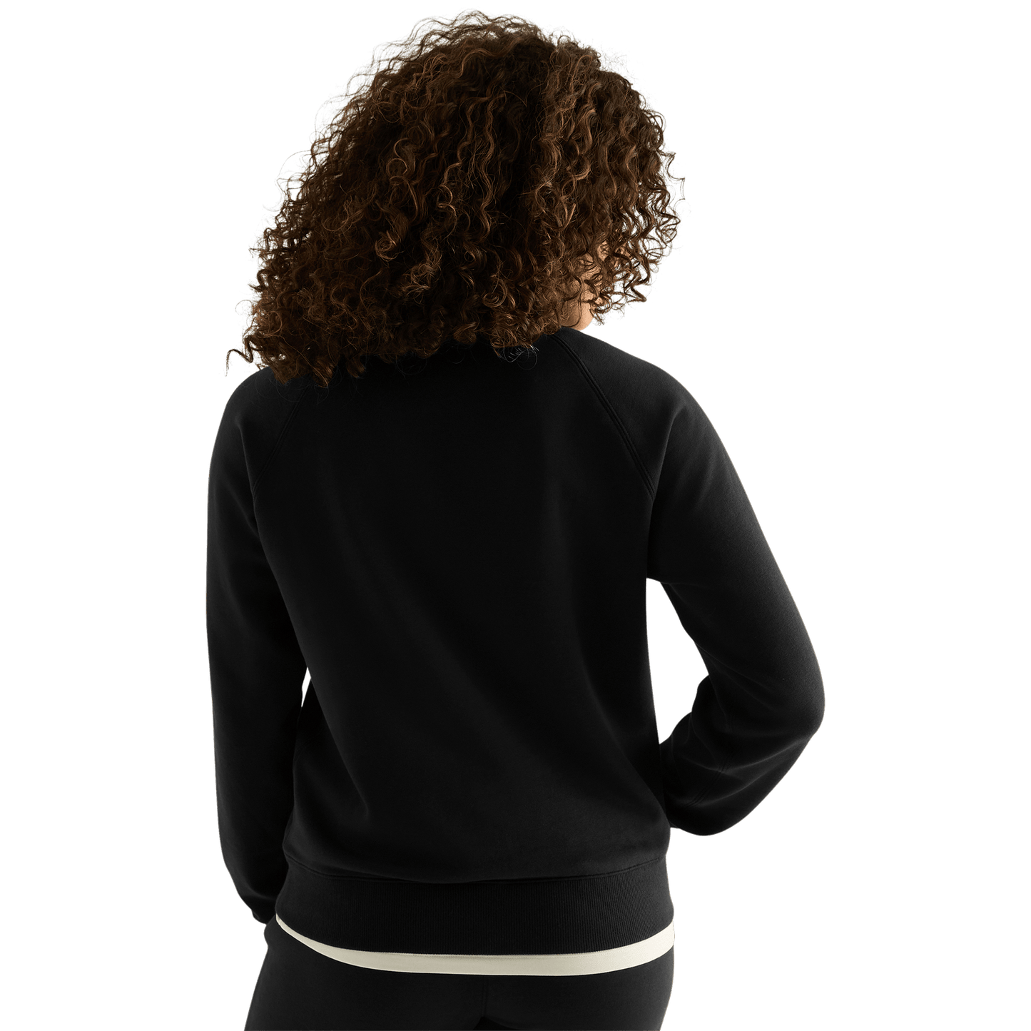 Women's Black Crew x Jogger Back Angle.
