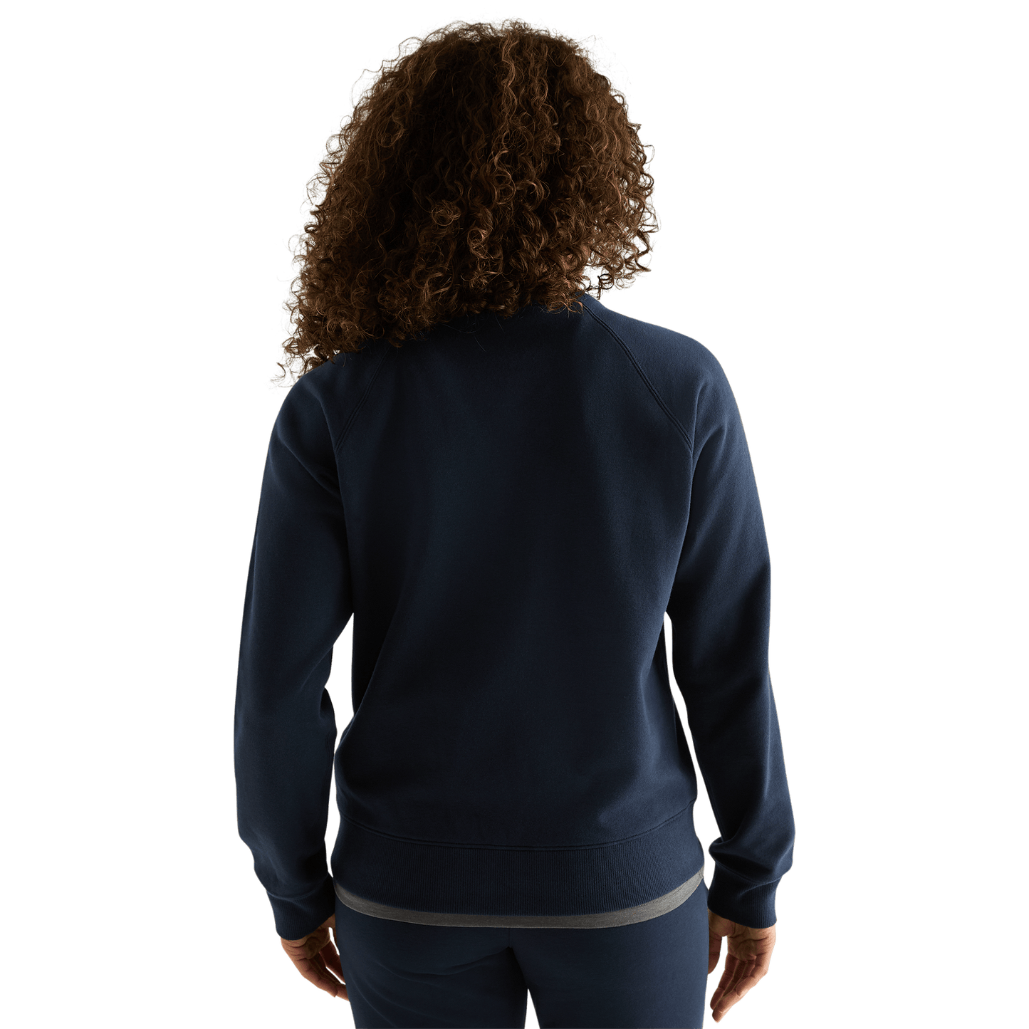Women's Night Navy Crew x Jogger Back Angle.