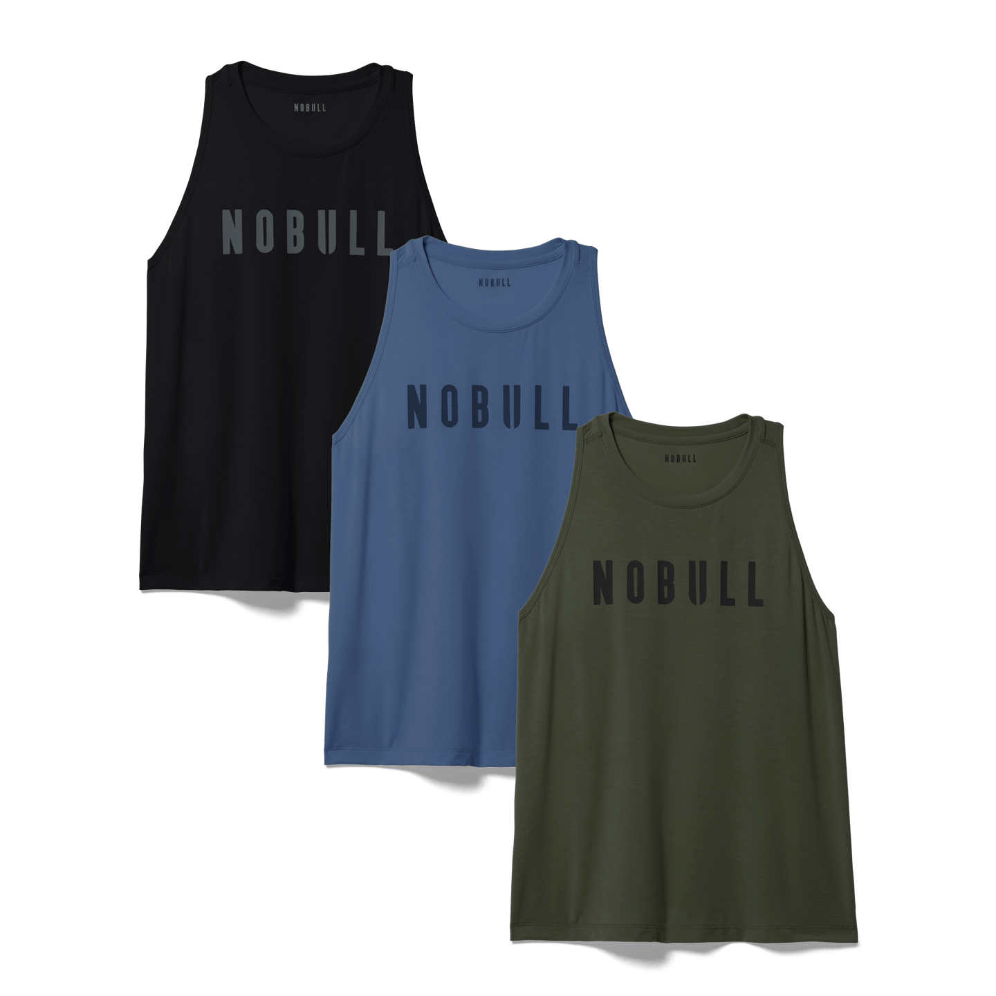 Women's NOBULL High-Neck Tank 3 Pack - Everyday Neutrals