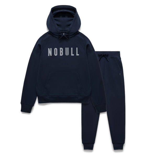Women's NOBULL Hoode x Jogger Bundle in Navy.