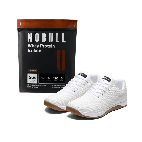 Women's White Gum Outwork x Chocolate Whey Protein Bundle.