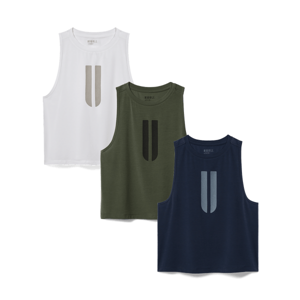 Women's Muscle U Tank 3 Pack - Daily Work