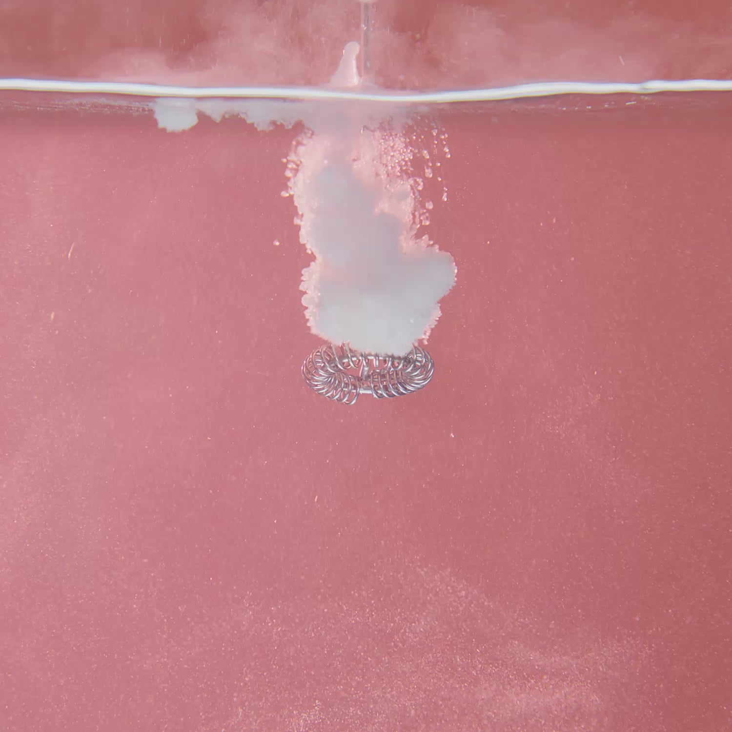 Video of electrolyte powder being mixed in with water