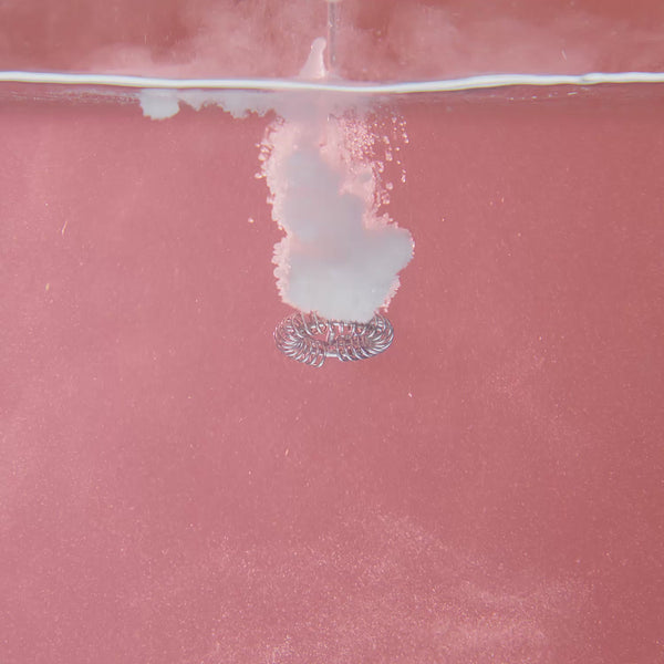 Video of electrolyte powder being mixed in with water