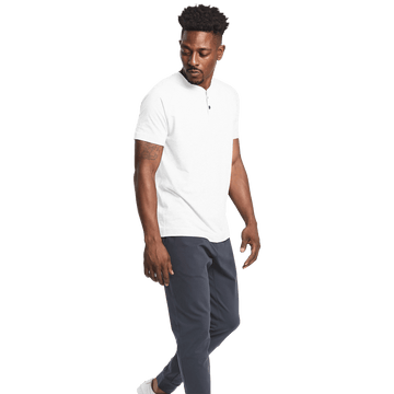 Men's Stone Grey Gamechanger 5 Pocket Jogger Front Full Body Angle.