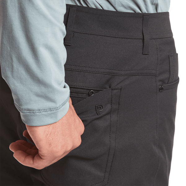 Black Dealmaker Pant Back Pocket Detail Angle.