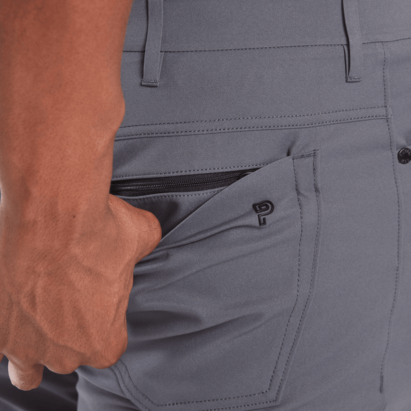 Slate Dealmaker Pant Back Pocket Detail Angle.
