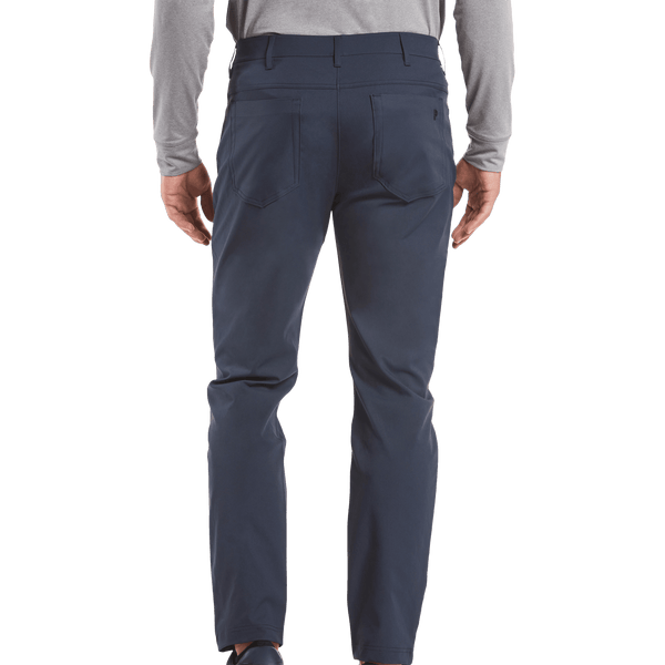 Navy Dealmaker Pant Back Angle.
