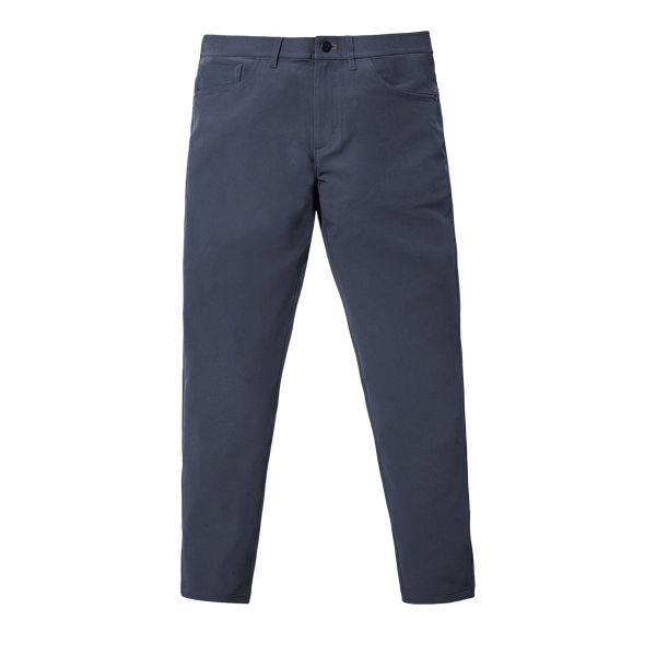 Navy Dealmaker Pant Flat Lay Angle.