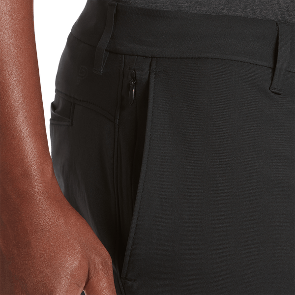 Men's Black Dealmaker Chino Pant Pocket Detail Angle.