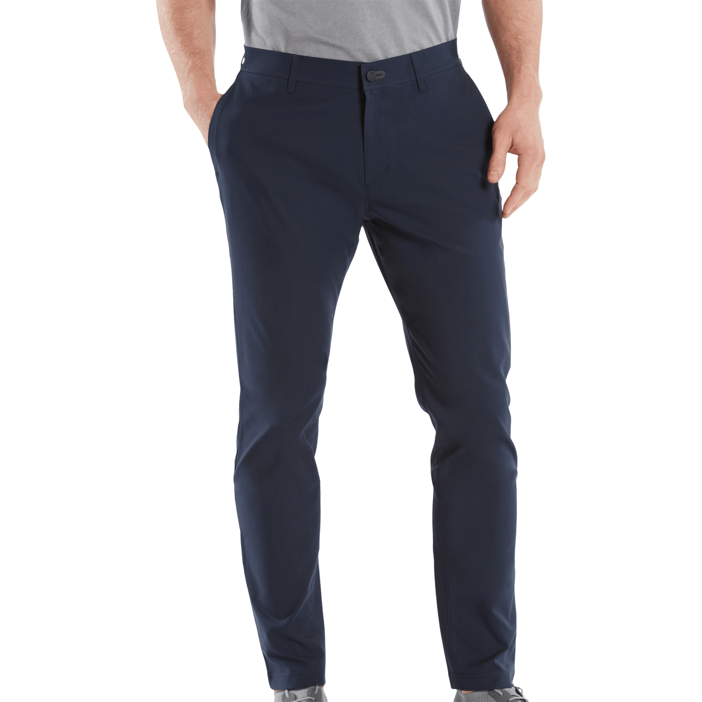 Men's Navy Dealmaker Chino Pant Front Full Body Angle.
