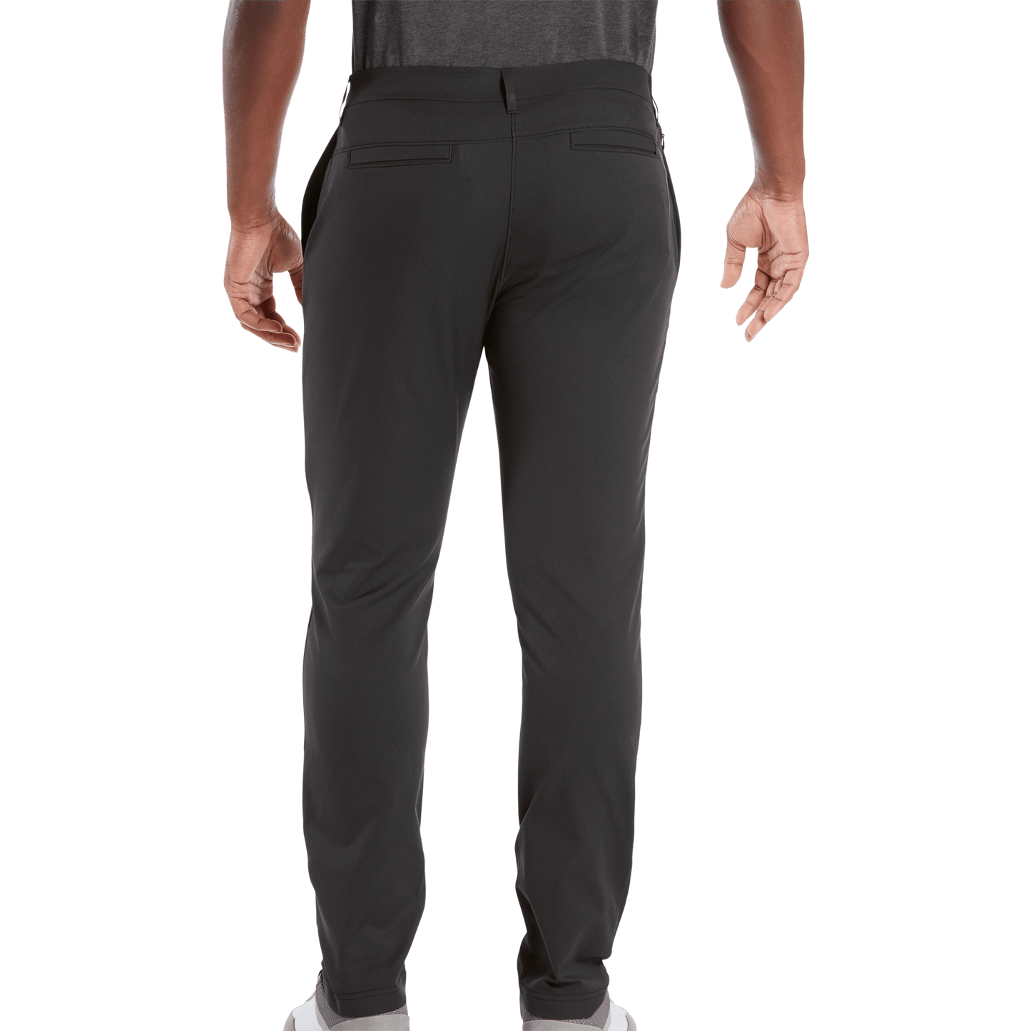 Men's Black Dealmaker Chino Pant Back Angle.