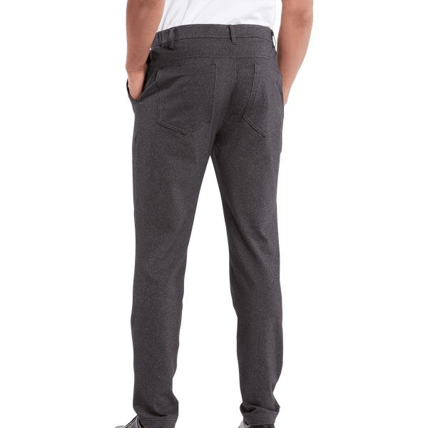Heather Charcoal Gamechanger 5 Pocket Pants Back Angle.