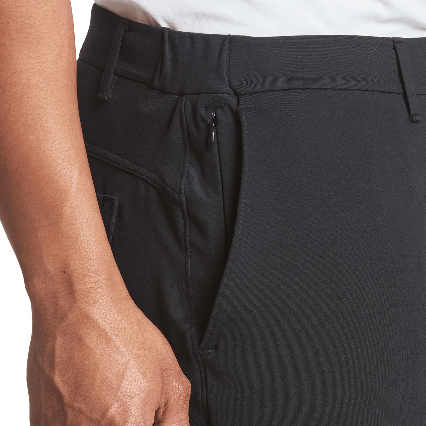 Black Gamechanger 5 Pocket Pant Pocket Detail Angle.