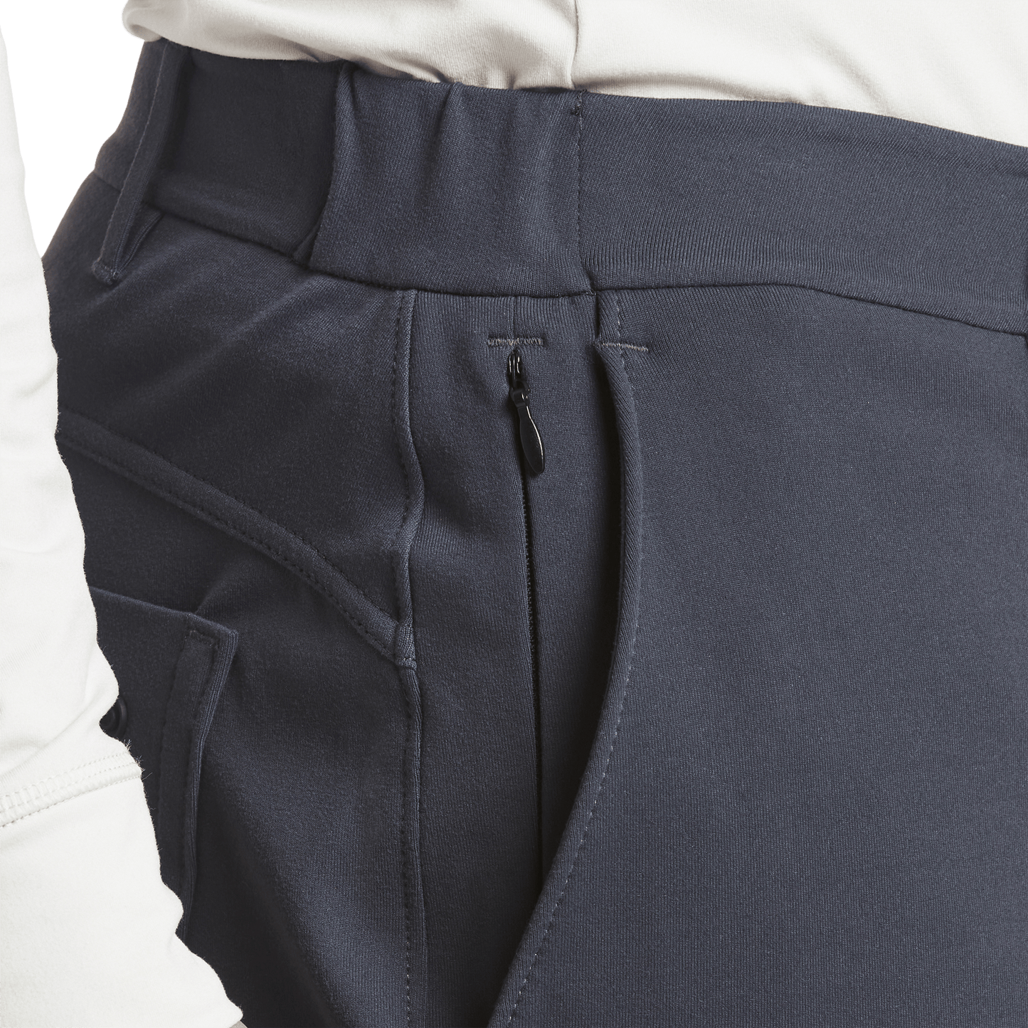 Stone Grey Gamechanger 5 Pocket Pant Pocket Detail Angle.