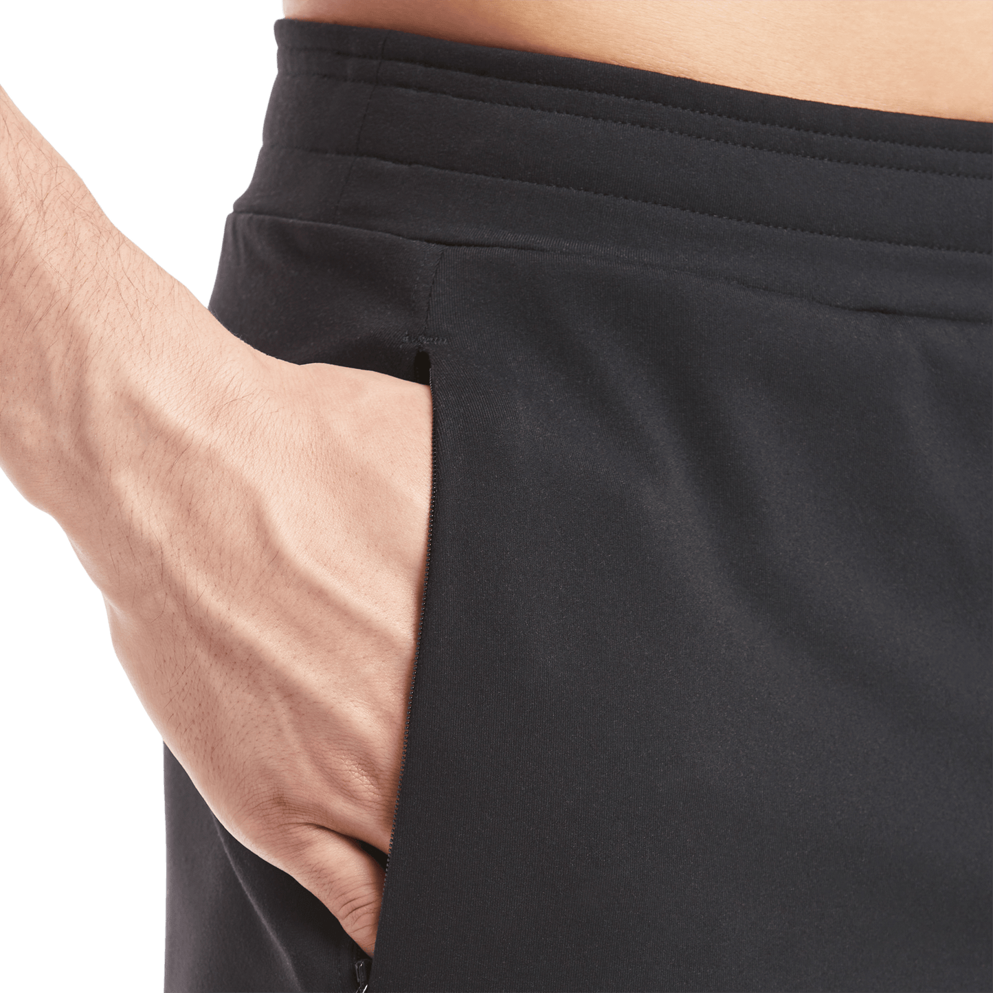 Men's Black Gamechanger Rec Pant Pocket Detail Angle.