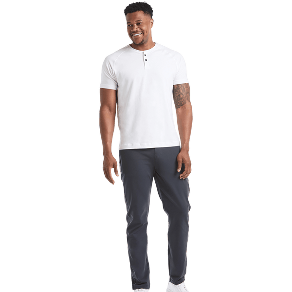 Men's Stone Grey Gamechanger Rec Pant Front Full Body Angle.