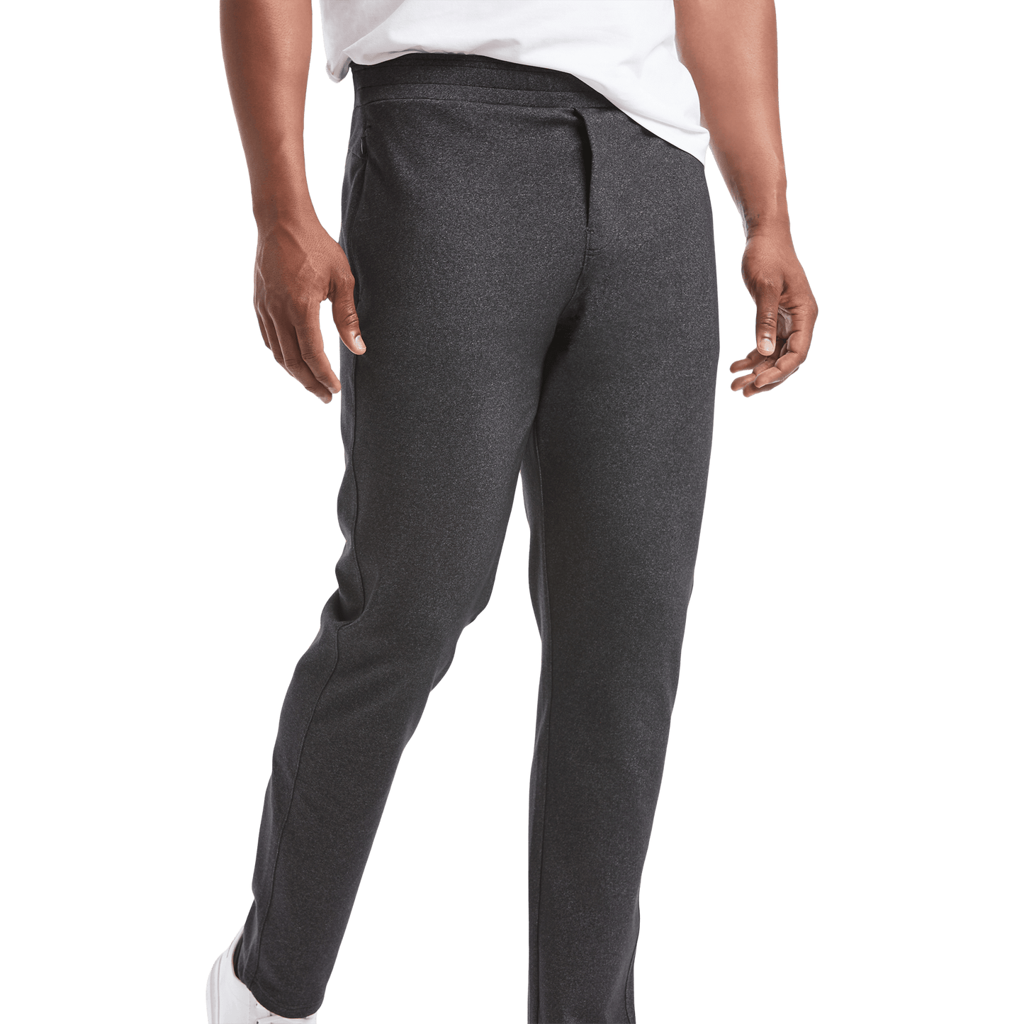 Men's Heather Charcoal Gamechanger Rec Pant Front Angle.