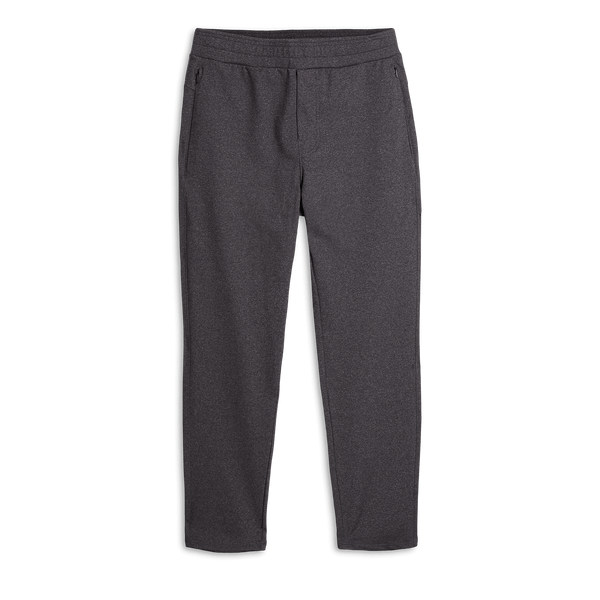 Men's Heather Charcoal Gamechanger Rec Pant Flat Lay Angle.