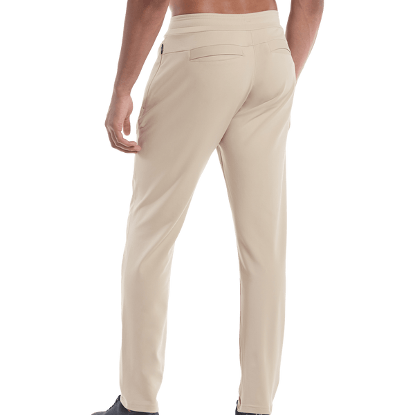 Men's Taupe Gamechanger Rec Pant Back Angle.