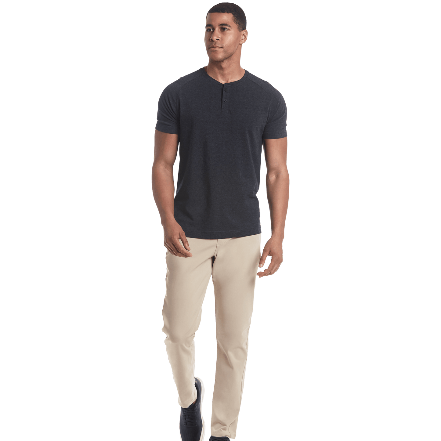 Men's Taupe Gamechanger Rec Pant Front Full Body Angle.