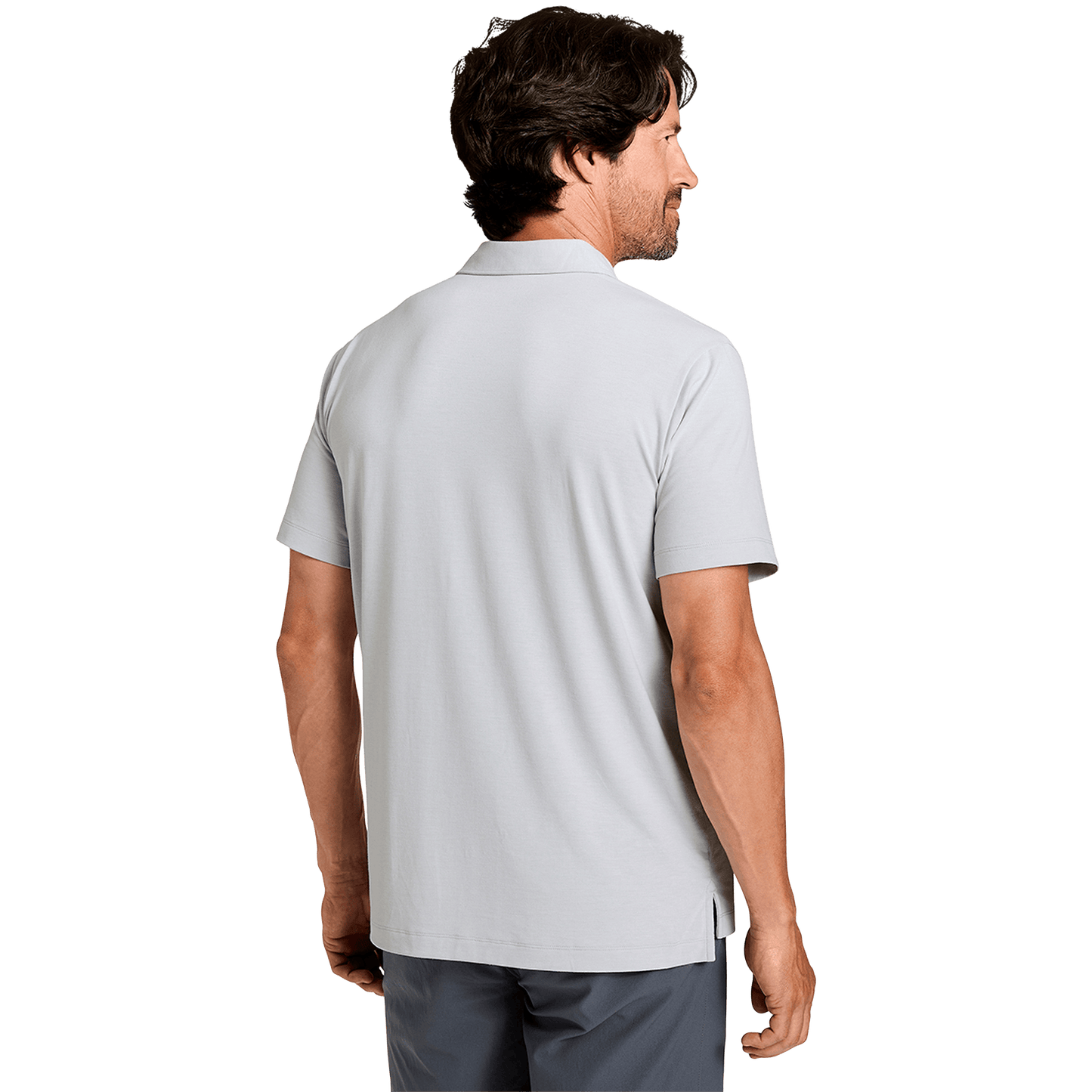 Men's Platnium Adapt Polo Shirt Back Angle.