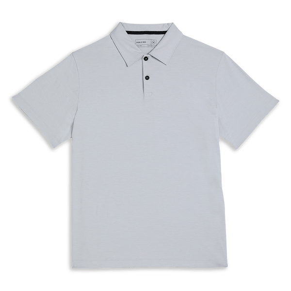 Men's Platnium Adapt Polo Shirt Flat Lay Angle.