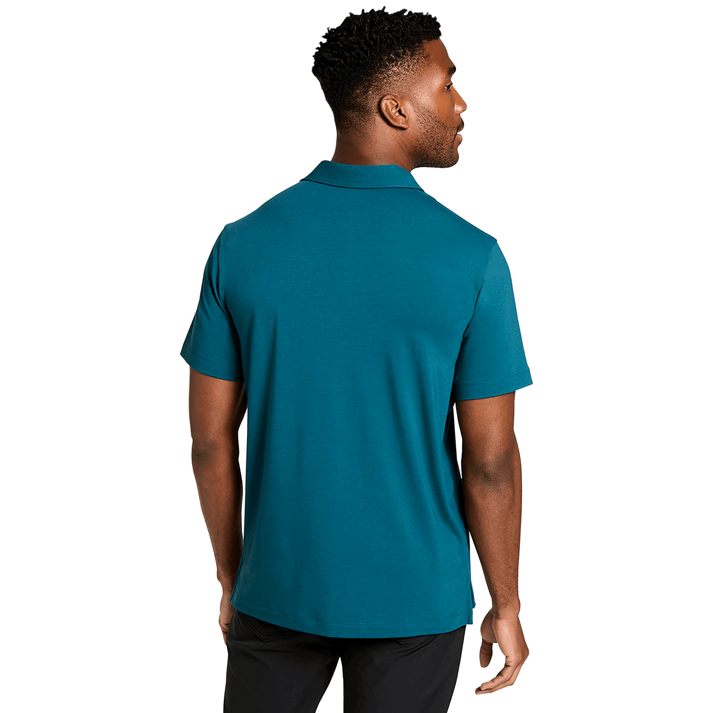 Men's Ocean Adapt Polo Shirt Back Angle.