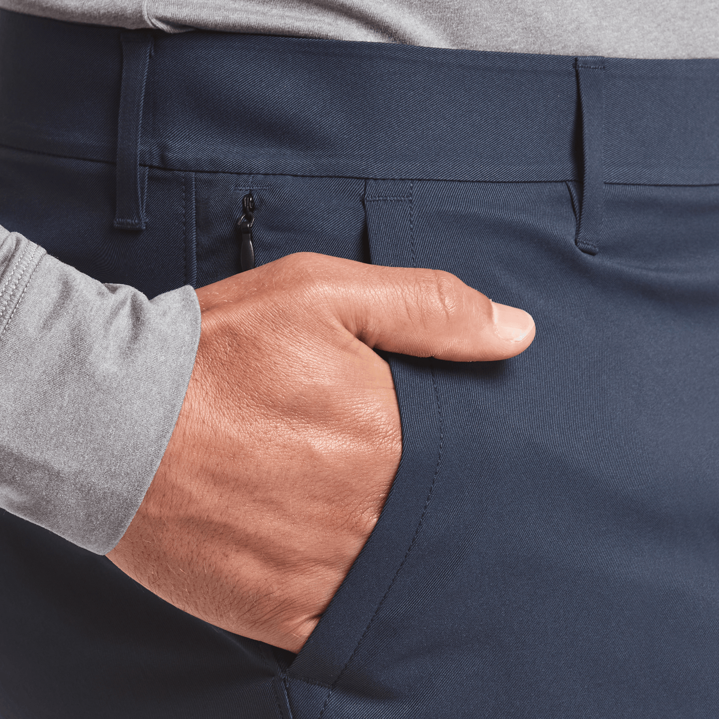 Navy Dealmaker Short Pocket Detail Angle.