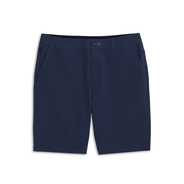 Navy Dealmaker Short Flat Lay Angle.