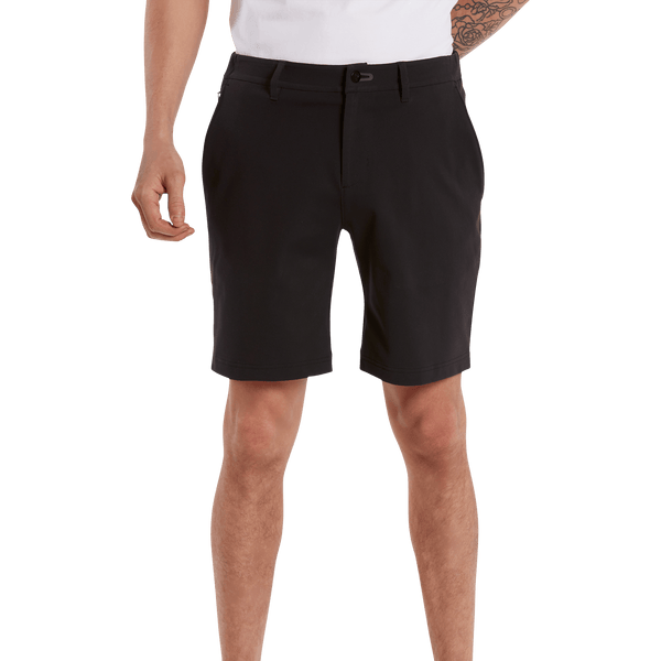 Men's Black Gamechanger 5 Pocket Short Reg Front Angle.