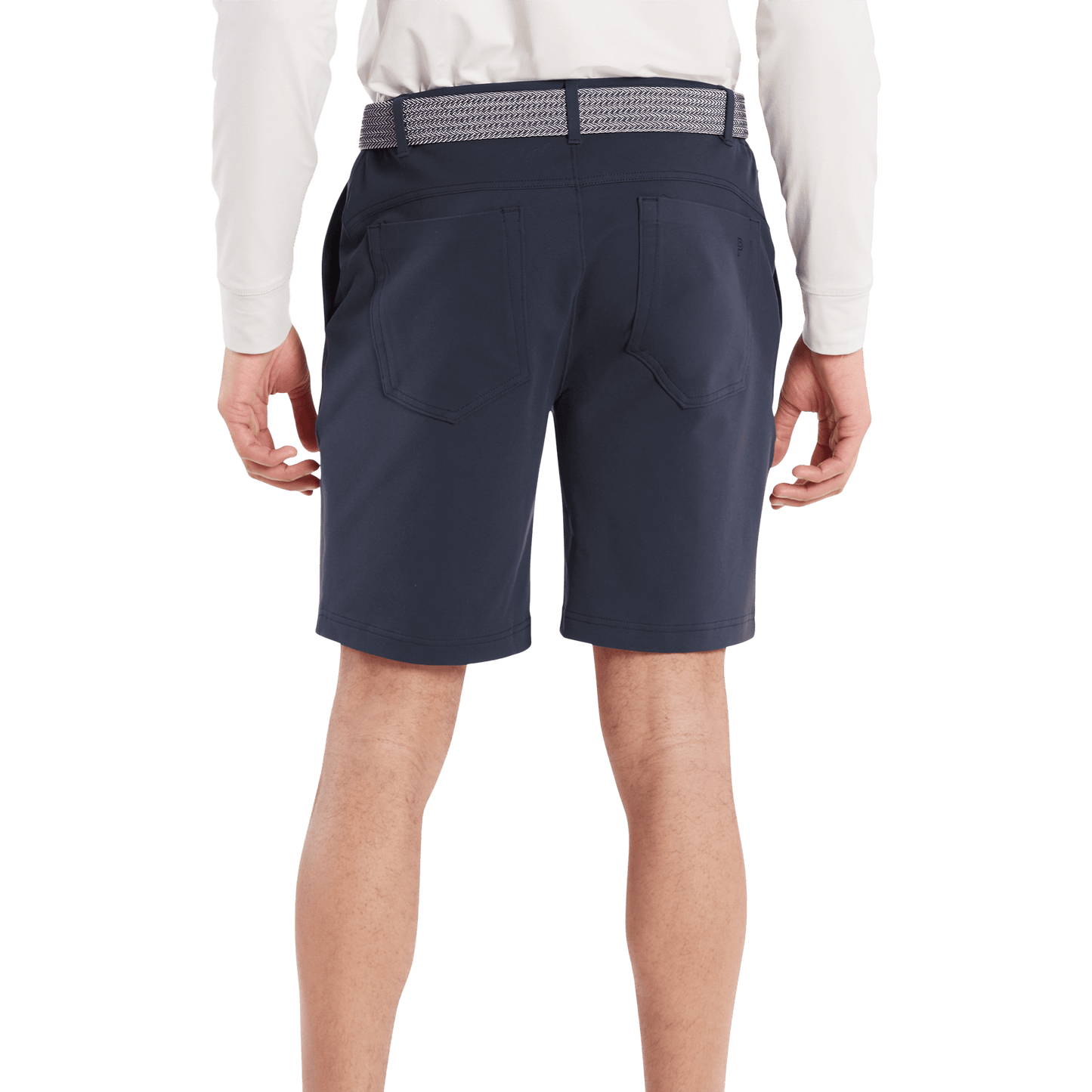 Men's Navy Gamechanger 5 Pocket Short Back Angle.