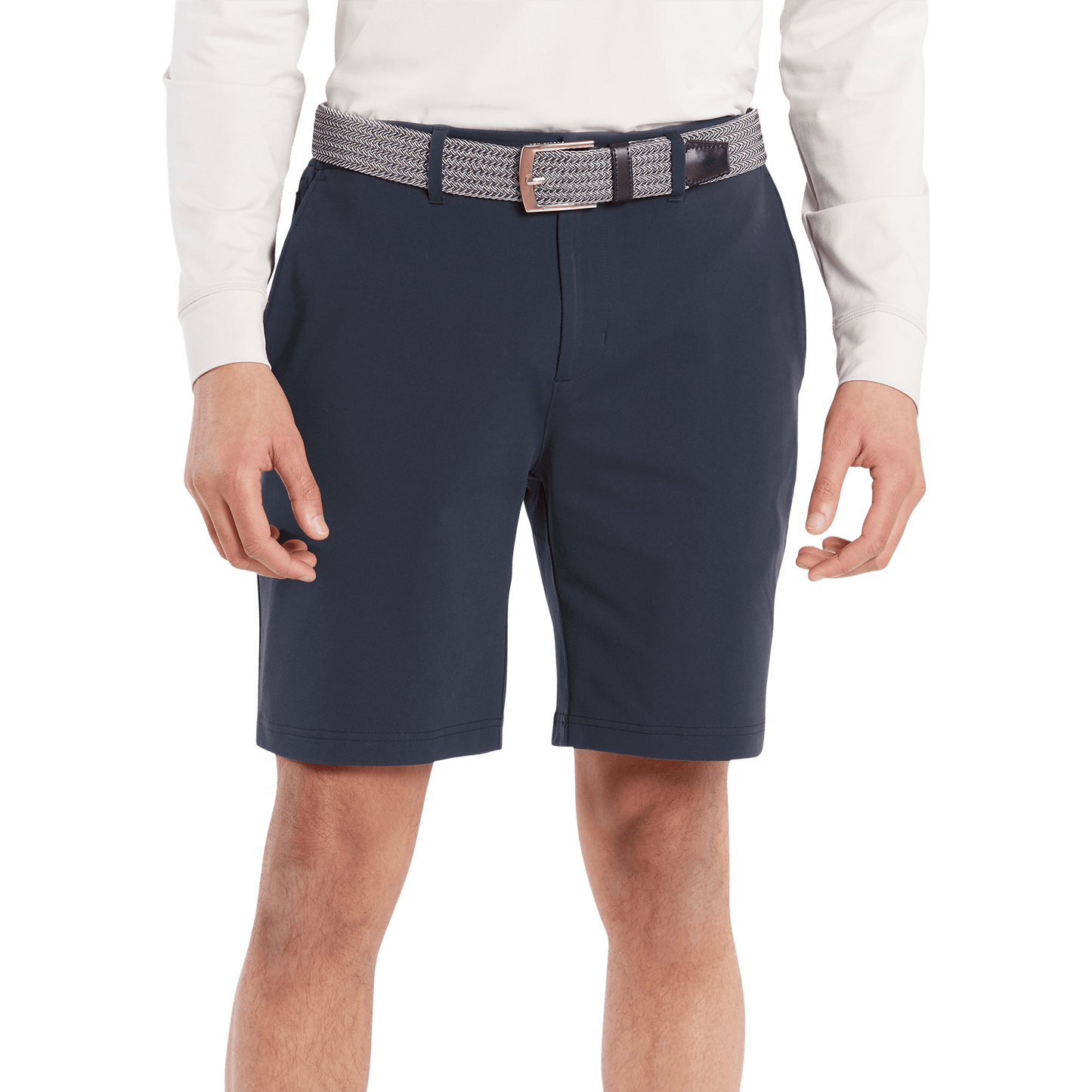 Men's Navy Gamechanger 5 Pocket Short Front Angle.