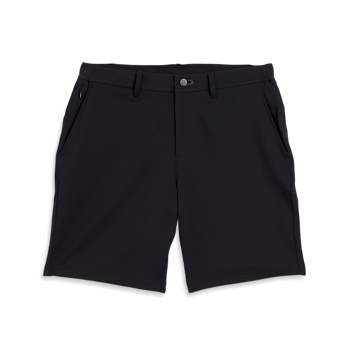 Men's Black Gamechanger 5 Pocket Short Flat Lay Angle.