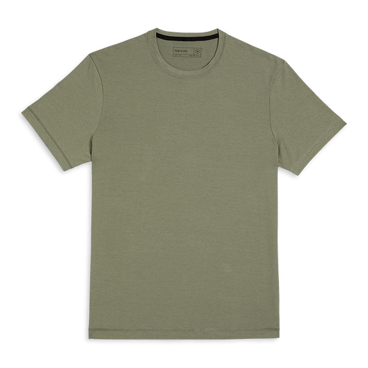 Men's Cypress Adapt Tee Shirt Flat Lay Angle.