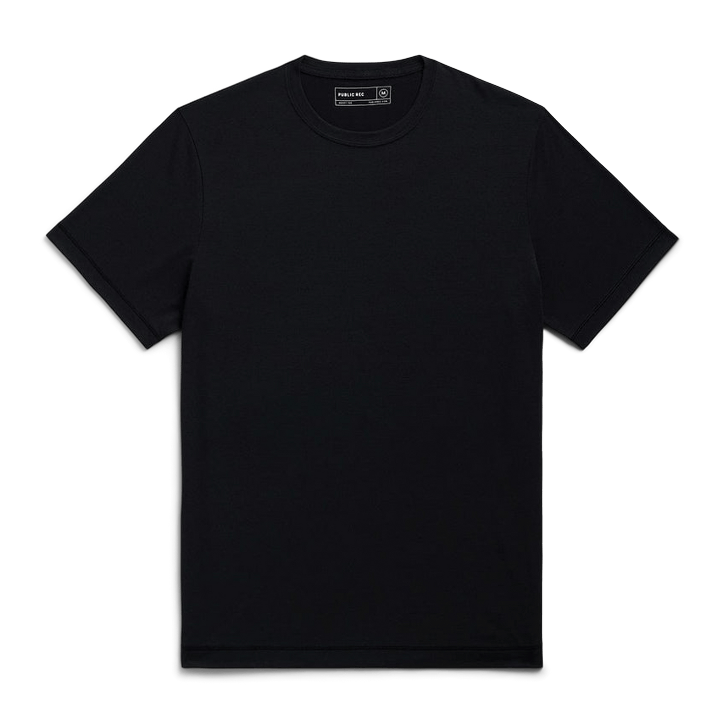 Men's Adapt Shirt Black Flat Lay Angle.