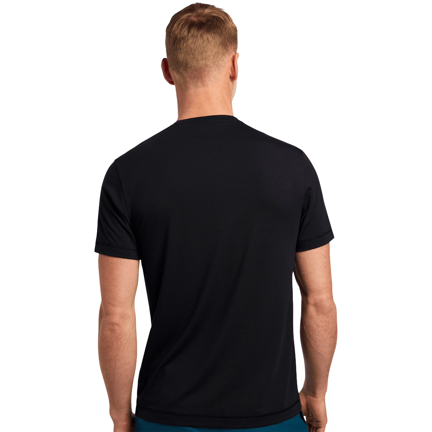 Men's Adapt Shirt Black Back Angle.