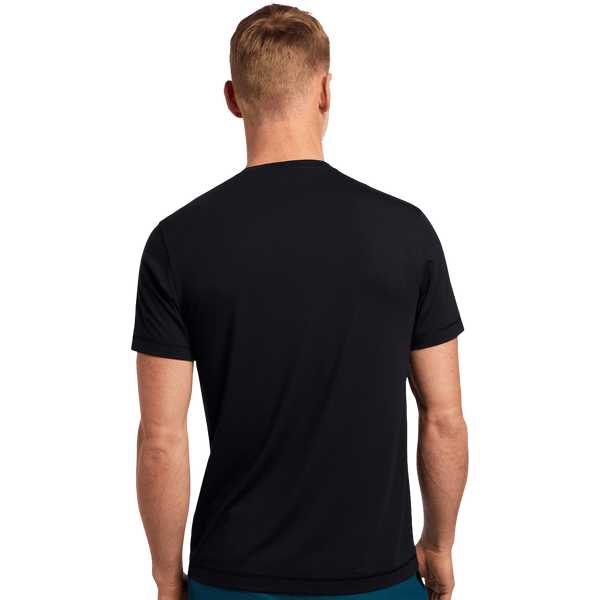Men's Adapt Shirt Black Back Angle.