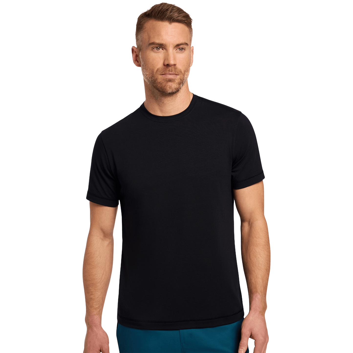 Men's Adapt Shirt Black Front Angle.