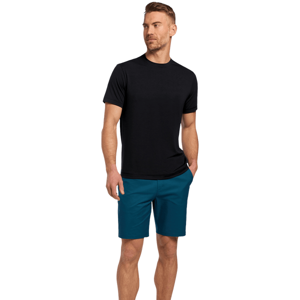 Men's Adapt Shirt Black Front Full Body Angle.