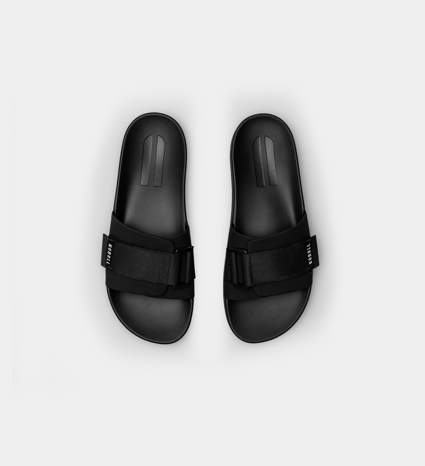 MEN'S BLACK SLIDE- Men's Adjustable Slides – NOBULL