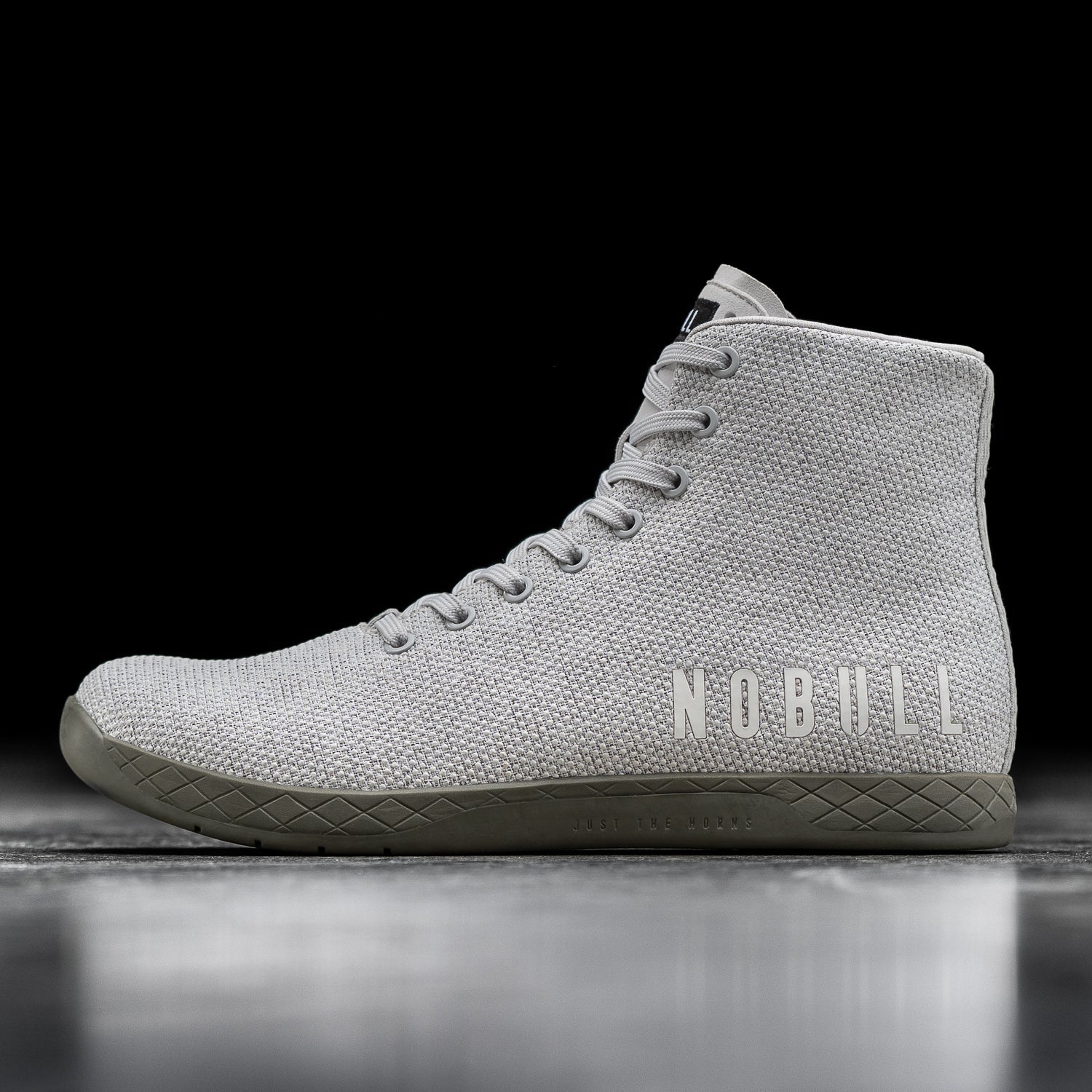 NOBULL High-Top Trainer - Black Heather / Off White