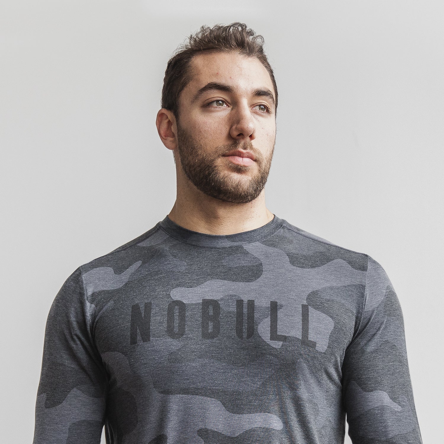 NOBULL Men's NFL Combine Charcoal T-Shirt