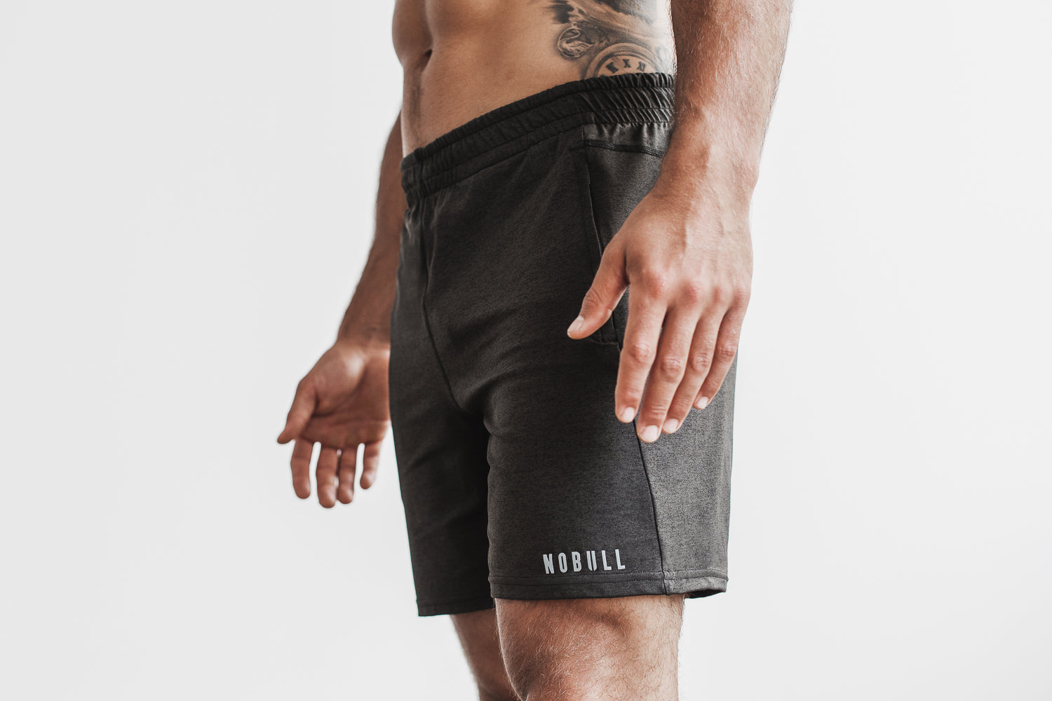 NOBULL Men's NFL Combine Shorts - Charcoal Black - XL Each